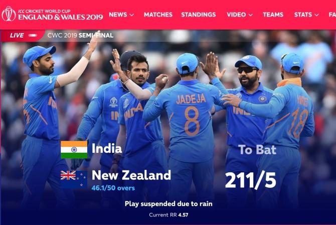 ICC world cup 2019 semi final demi finale