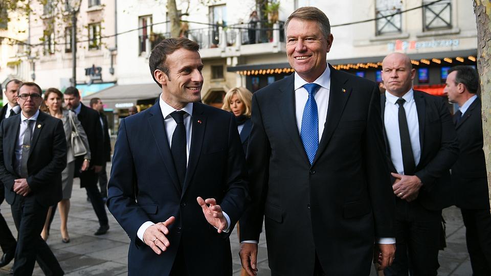 klaus iohannis, emmanuel macron, soutient kovesi procureur européen roumanie france