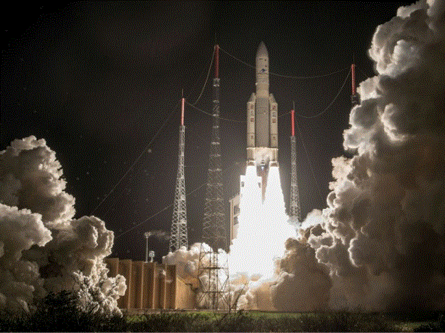 La fusee ariane va emporter un satellite de la Birmanie