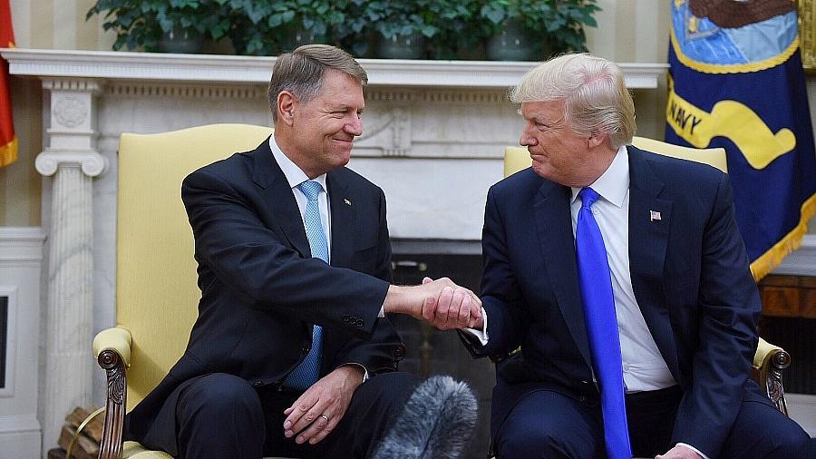 Klaus Iohannis rencontre President Donald Trump
