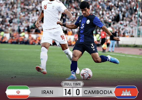 iran cambodge football