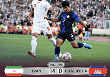iran cambodge football