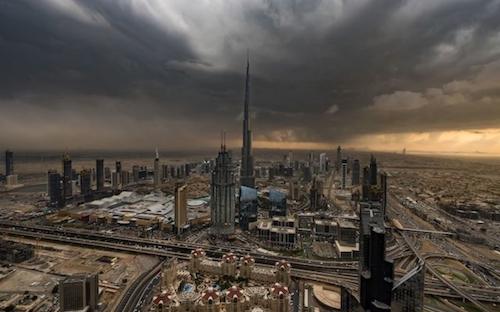 pluie Dubai