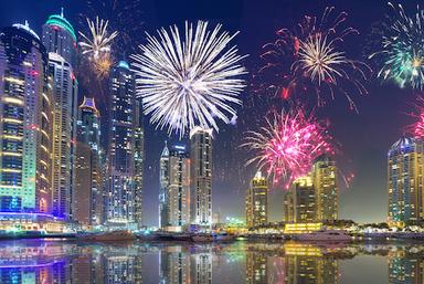 feux d'artifices Dubai insolite