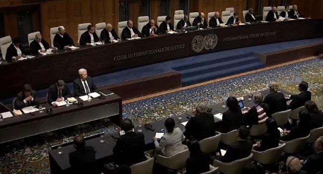 Les juges de la Cour internationale de justice le 23 janvier au moment de rendre leurs premières décisions