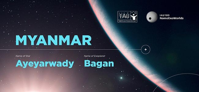 Planete et etoile en birman