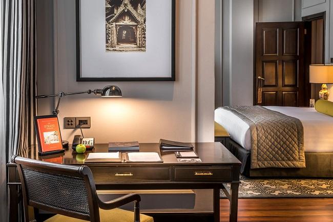 Une chambre du Strand à Yangon, en BIrmanie