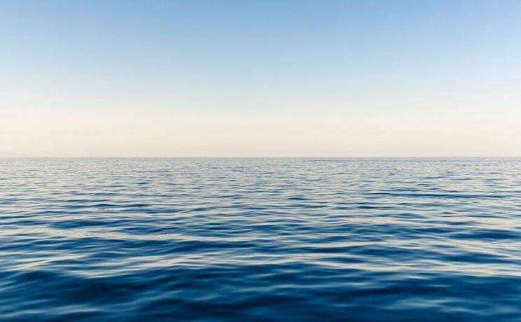 Zone d'eau chaude dans l'Océan Pacifique