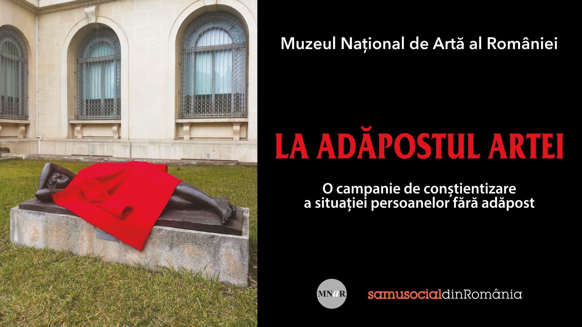musée d'art bucarest campagne pour aider les sans-abris