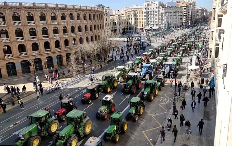 Manifestations Agriculteurs Valence 140220