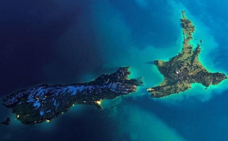 Satellite Nouvelle-Zélande Nuages