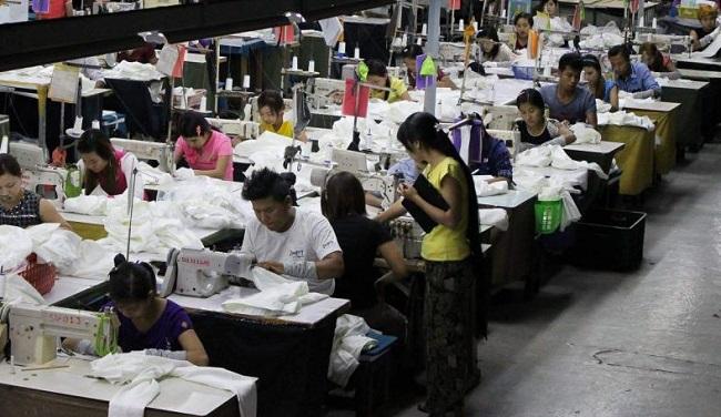 Usine textile en Birmanie