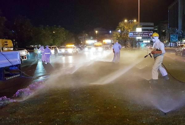 Stérilisation de Dubai pendant le week-end