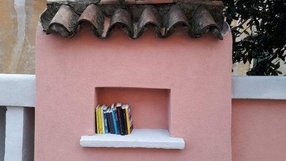 La niche de l'échange de livres à Garbatella (photo de Maurizio Blasi)