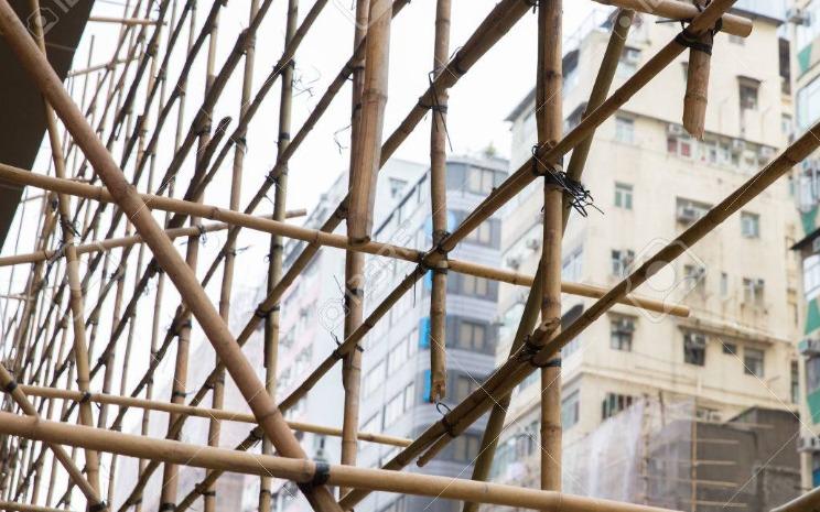 Hong Kong bambous échafaudages