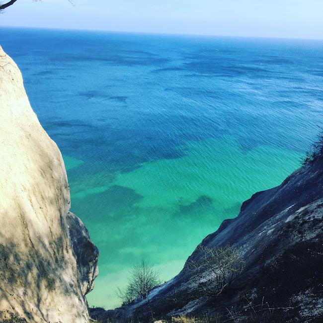 Møns Klint Danemark Île Møn photo semaine paysage calcaire falaises eaux turquoise