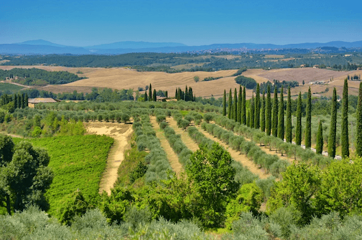 Toscane régions ouvertes Italie