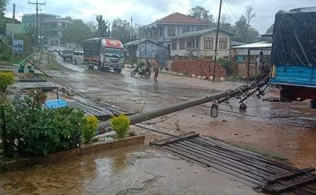 Num Sang après la tempête en Birmanie