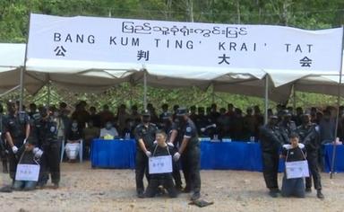 Photo prise juste avant l'exécution en Birmanie