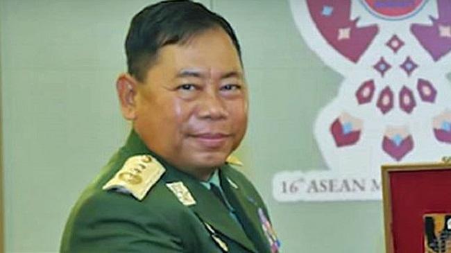 Le général Soe Htut, ministre de l'intérieur en Birmanie