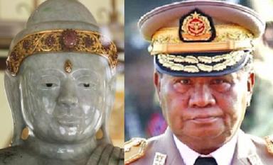 birmanie statues bouddha