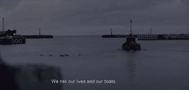 Capture écran film Across the waters fuite juifs danois Suède