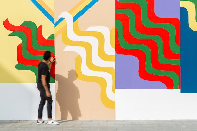 Mohamed Melehi inspired mural in Alserkal Avenue_Photography by Seeing Things_Courtesy Alserkal Avenue-5