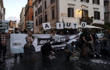 flash mob restauration Rome