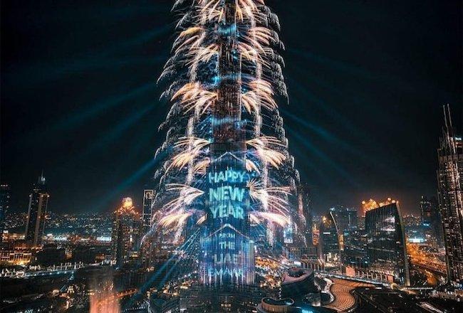 Vous pourriez voir vos voeux sur la Burj Khalifa ?