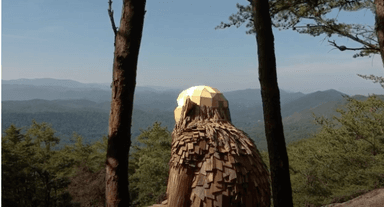 géant troll Thomas Dambo Danemark bois recyclé monde