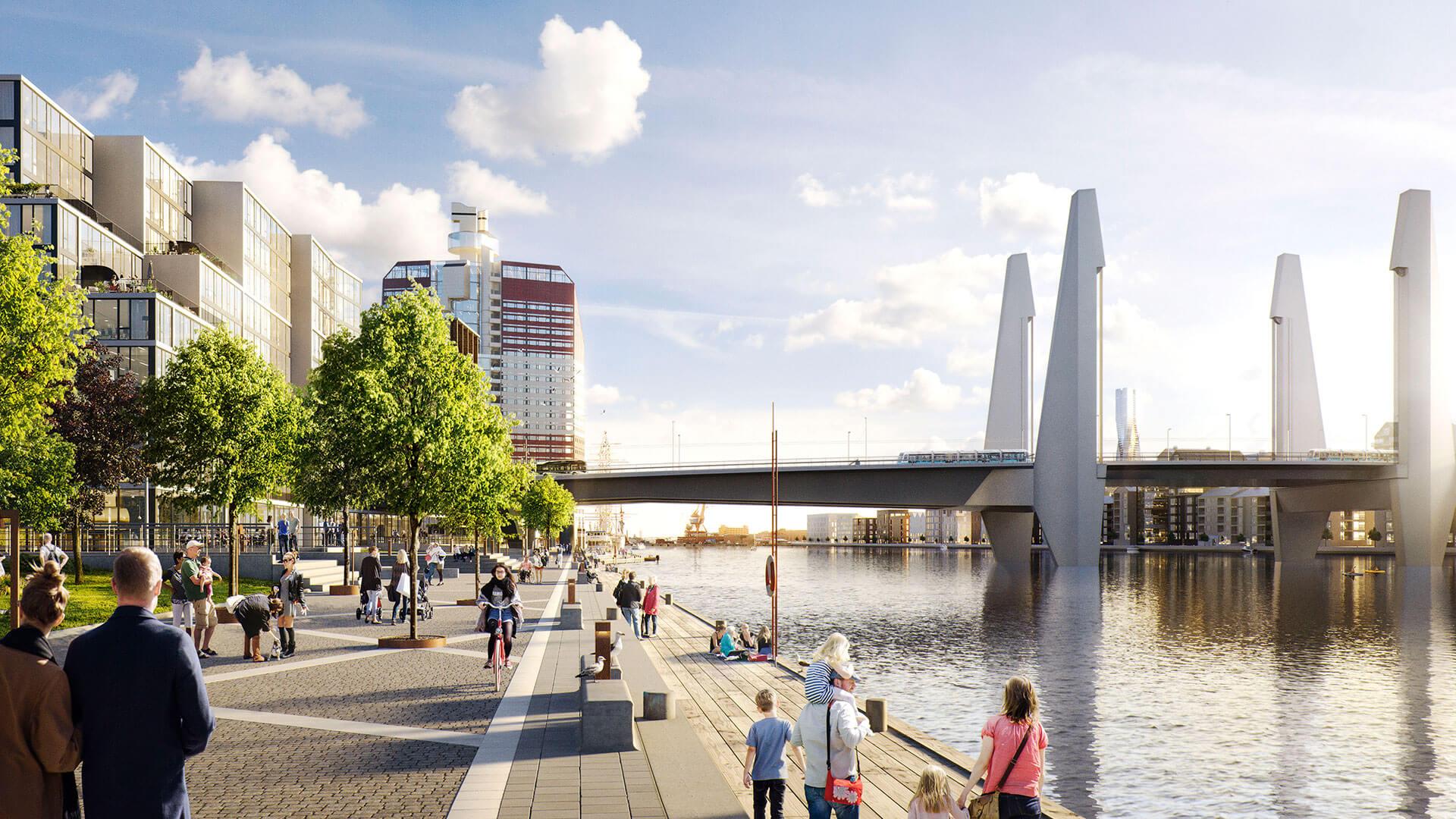 Göteborg travaux Älvstaden