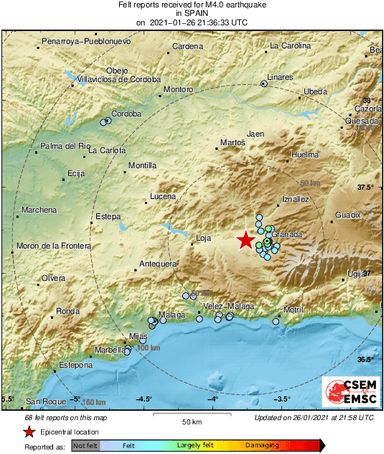 Terremotos Granada IGN