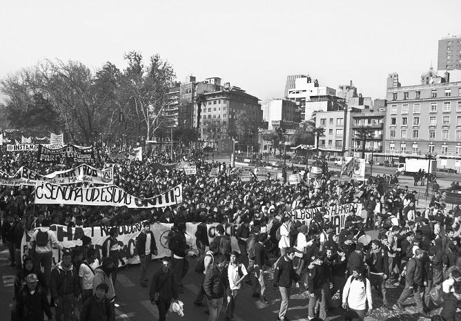 manifestation etudiant chili 20 ans