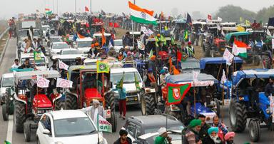 manifestations india inde farmers agriculteurs - 7 janvier