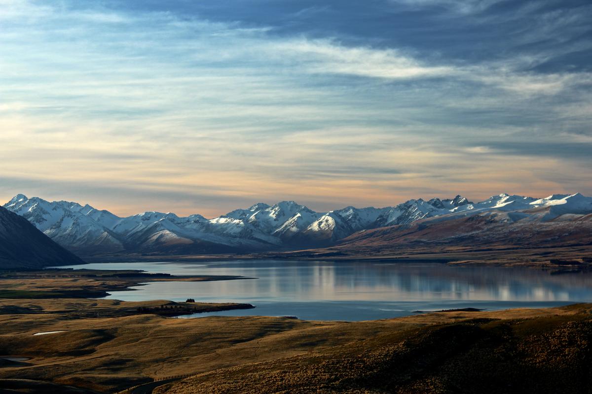 Nouvelle Zélande Paysage Montagne Lac
