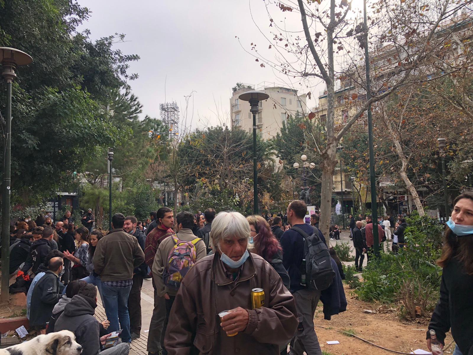 Manifestation Athènes Exarcheia