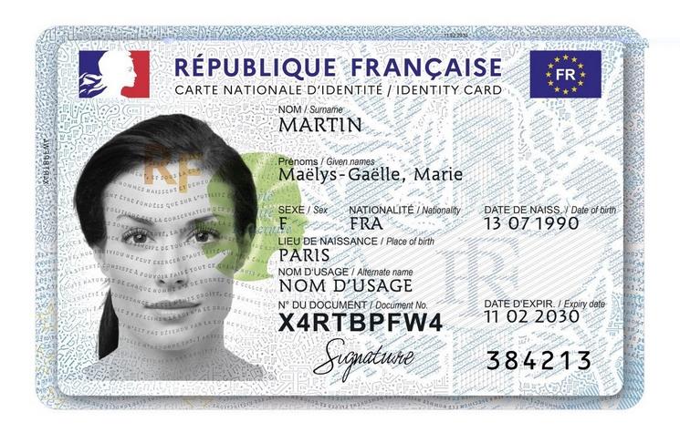 nouvelle carte d'identité française