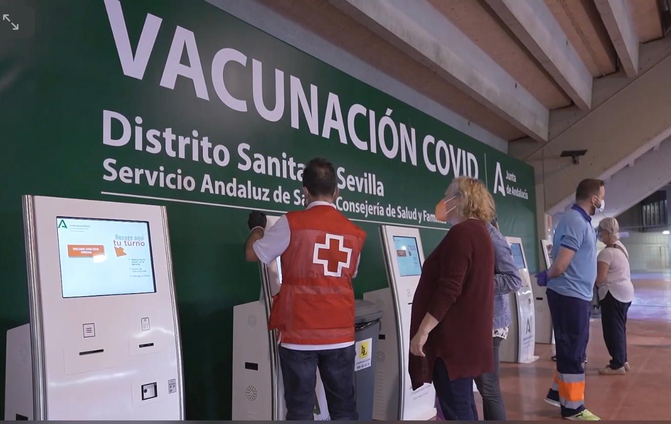 Vaccination au stade Cartuja Séville