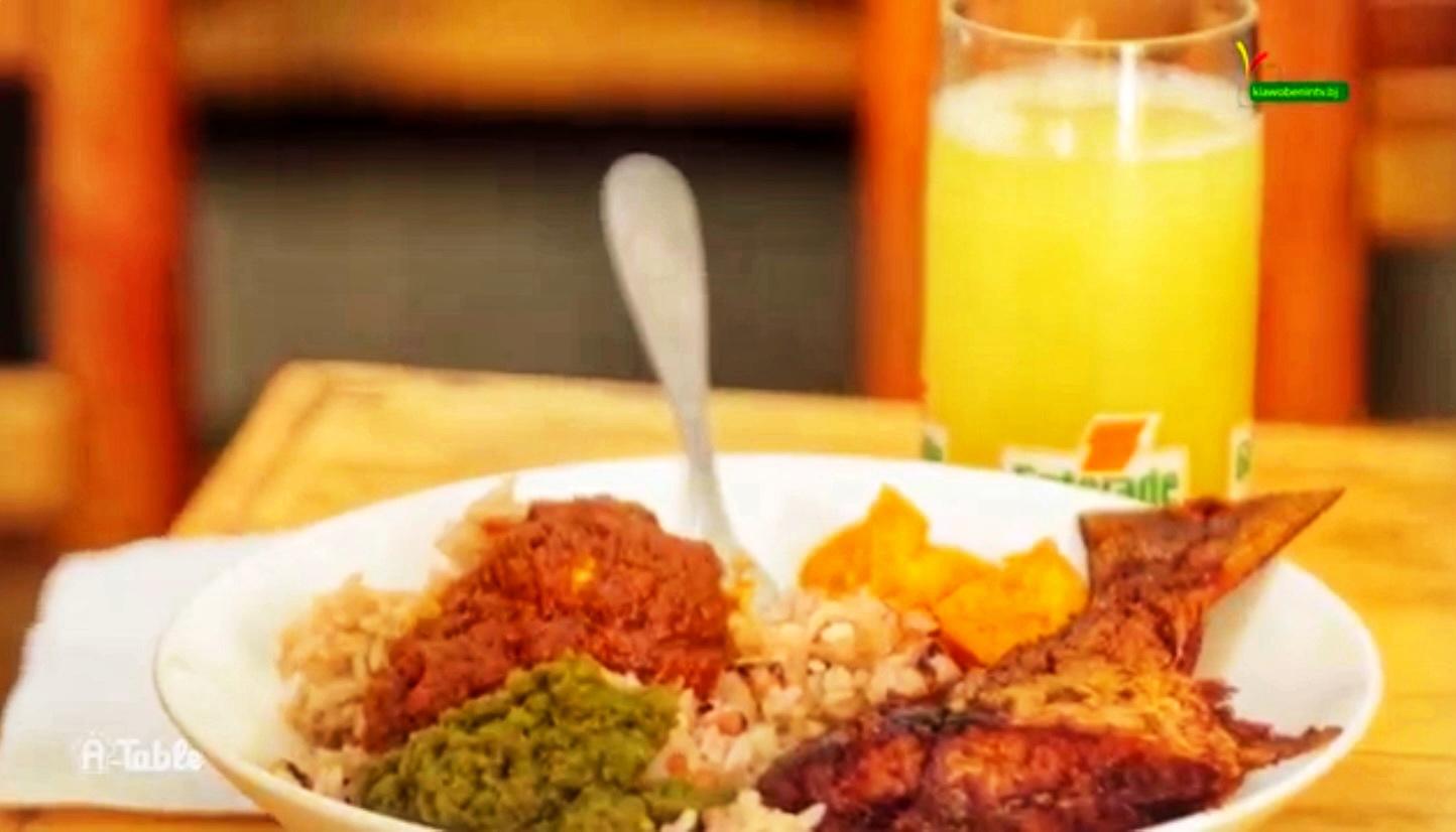 Un plat d’atassi spécialité culinaire du Bénin