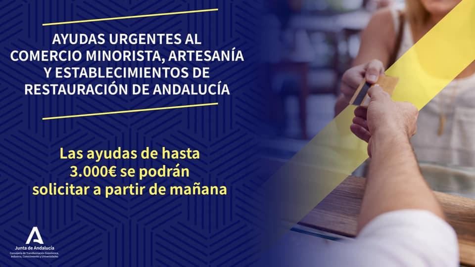 Aide 3000€ petit commerce, artisans, restauration en Andalousie