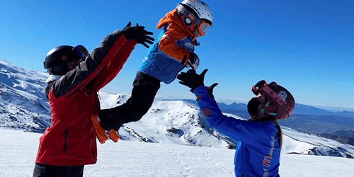 Parents en enfants à Sierra Nevada