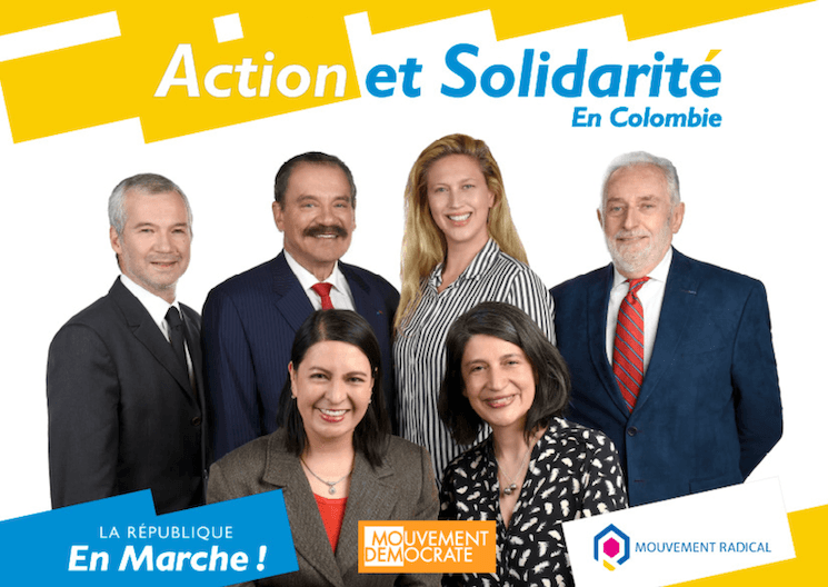 Joel Doglioni et la liste d’Action et Solidarité en Colombie