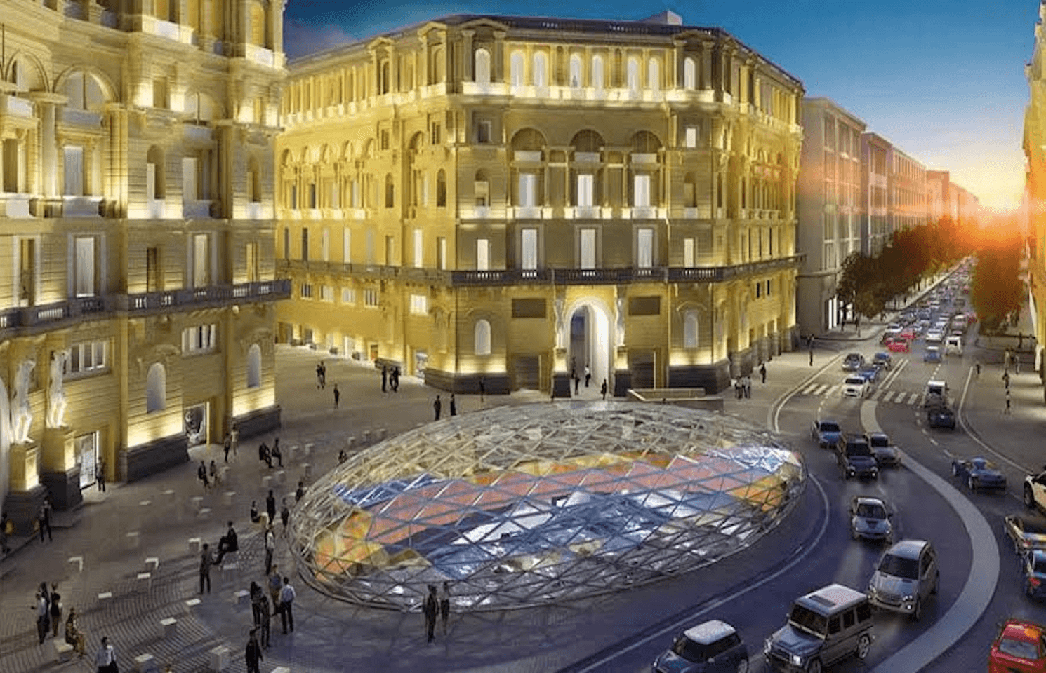 Station de métro à Naples