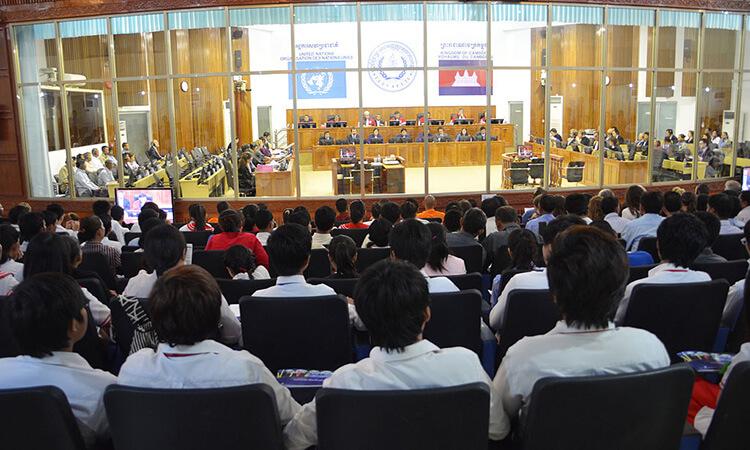Salle d'audience 29 Aout 2011 CETC procès de Nuon Chea