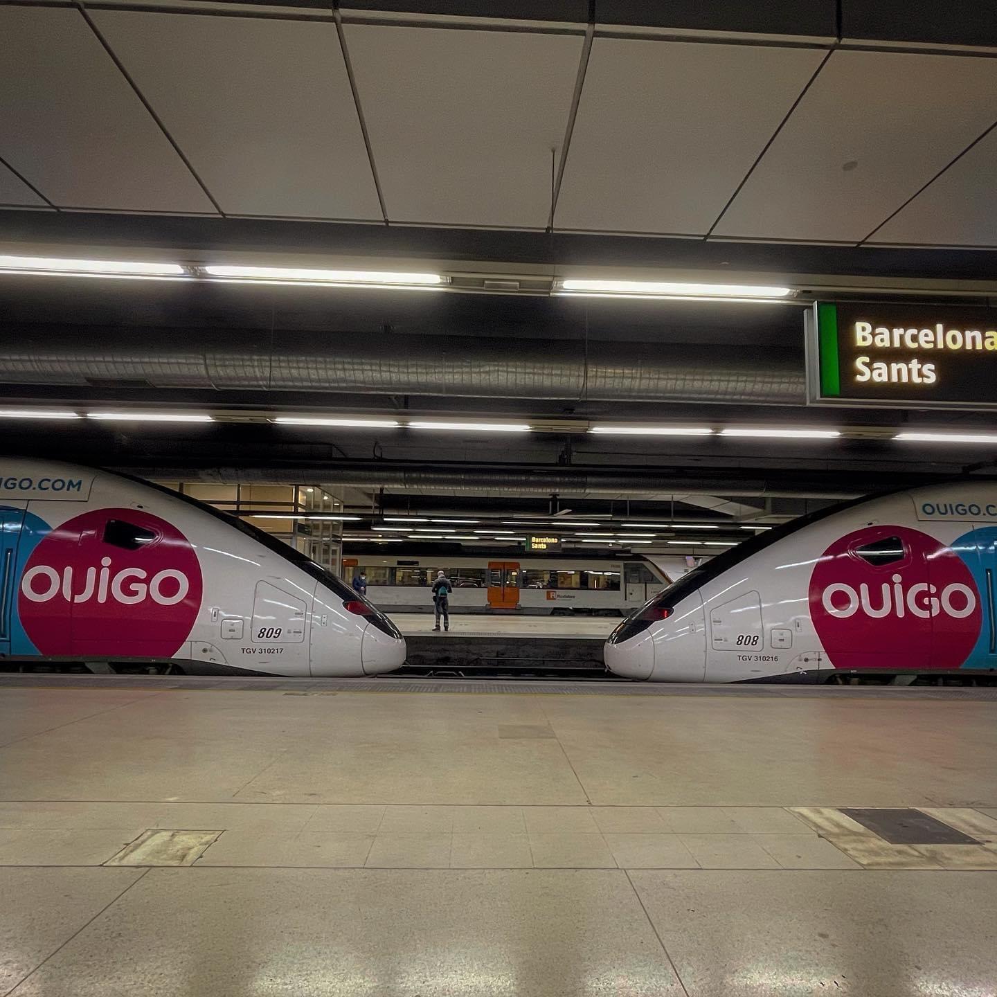 Un train Ouigo reliant l'Andalousie