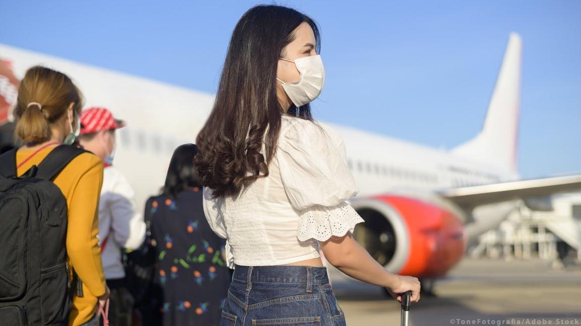 Embarquement sur la piste de l’aéroport de Malaga