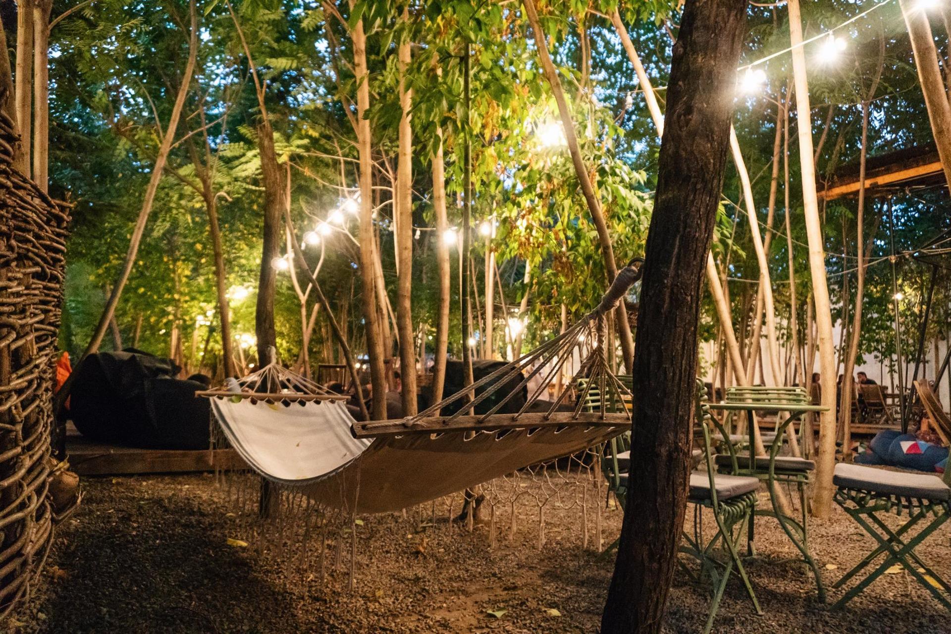 terrasse hamac verdure