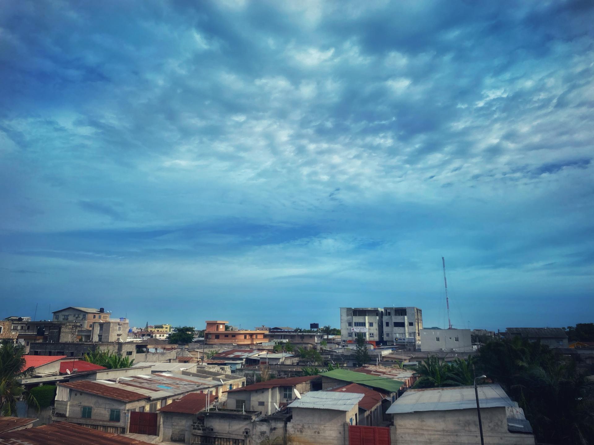 Vue d’un toit de Cotonou