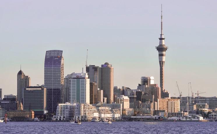 La ville d'Auckland en Nouvelle-Zélande