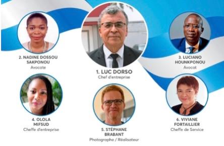 Luc Dorso candidat aux élections consulaires du Bénin accompagné de ses colistiers